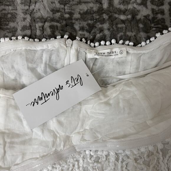 12th Tribe Lilliana Off Shoulder Lace Dress Women’s Size Large - Picture 7 of 15